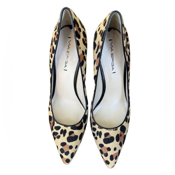 Vía Spiga Women's Leopard Print Pointed Toe Heel Size 10 - Picture 5 of 7